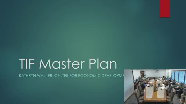 Committee reviews TIF master-plan framework, staff estimates roughly $61 million in project costs over 25 years