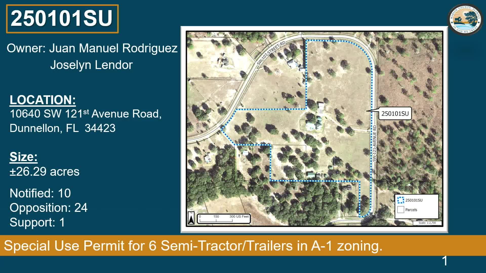 Board denies special‑use permit for commercial truck parking in Rolling Ranch area after neighbors object