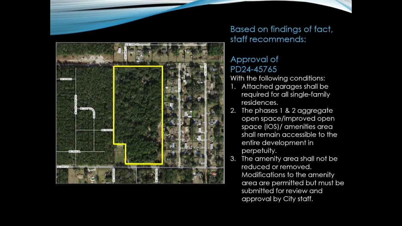 Ocala planning commission approves plats, alley abrogation, rezoning and PD standards; votes unanimous