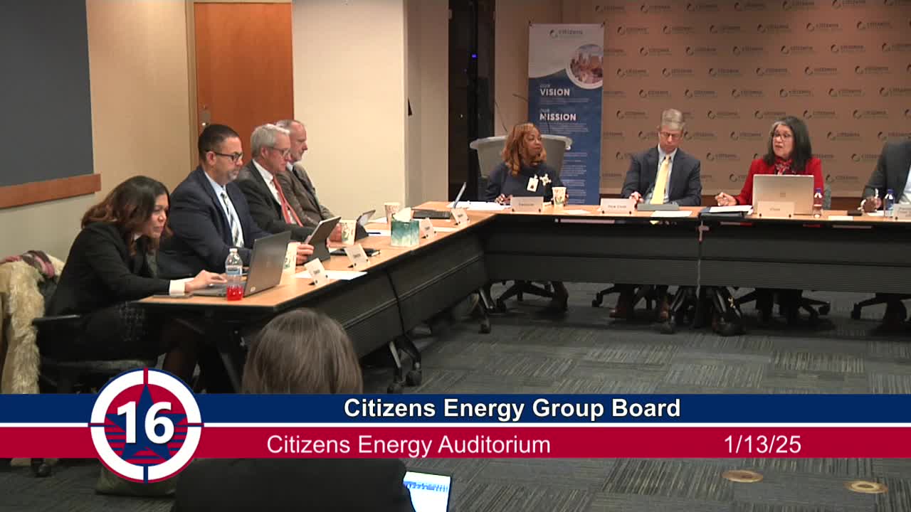 Citizens Energy Group board approves 2025 bond authorizations, loan applications and slate of officers