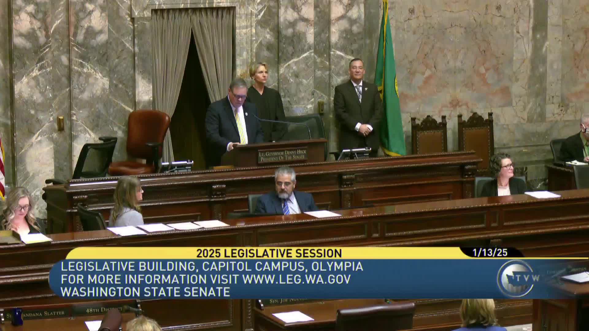 State Senate elects Steve Conway president pro tempore, adopts session rules and committee roster