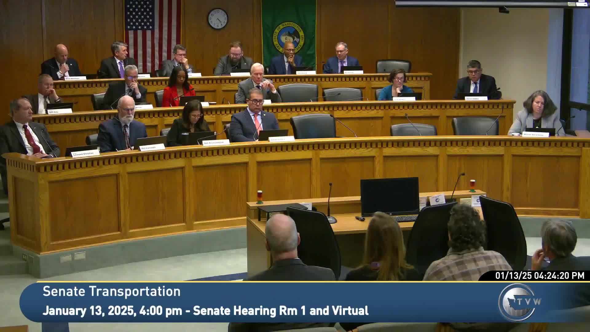 State transportation budget outlook shows multi‑billion shortfall; ferries and State Patrol accounts singled out