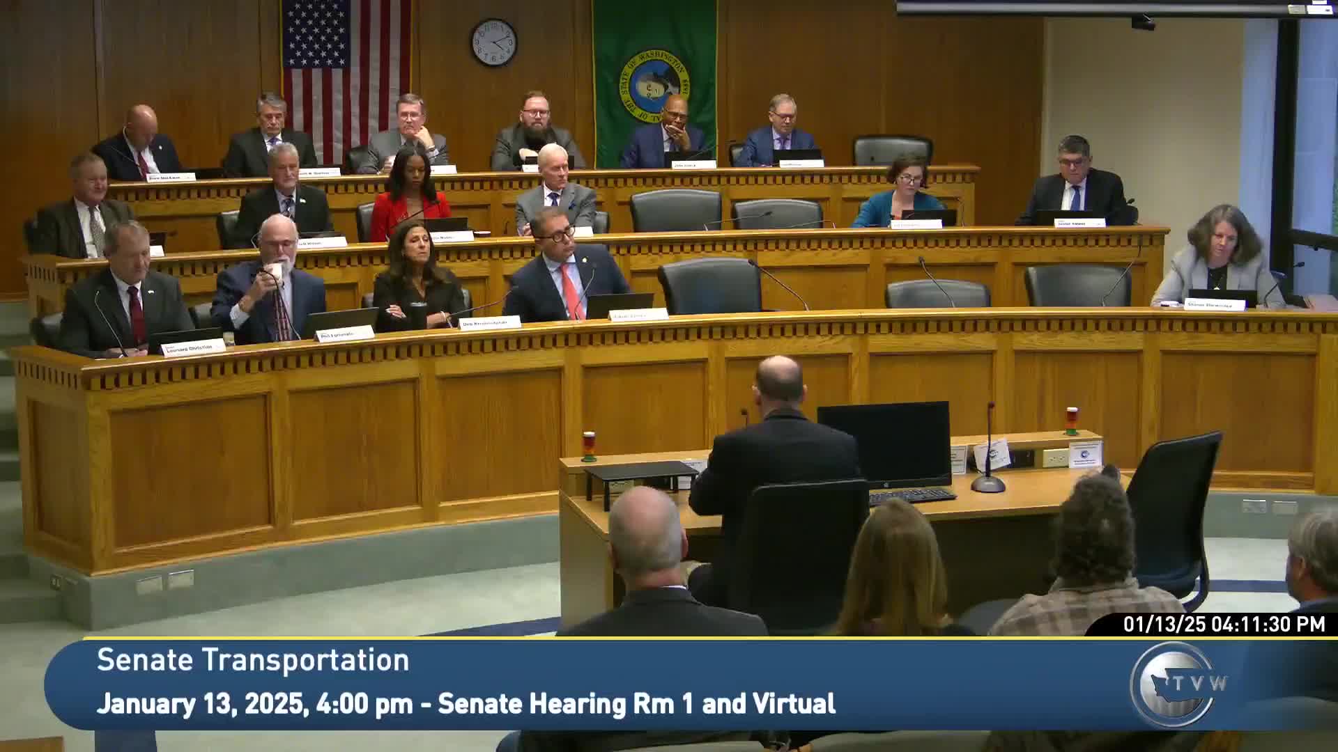 Senate Transportation Committee outlines operating rules; Joint Transportation Committee staff summarizes resources