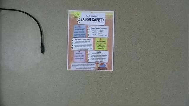 Visitor urges radon testing during public comment; points residents to free state test kits