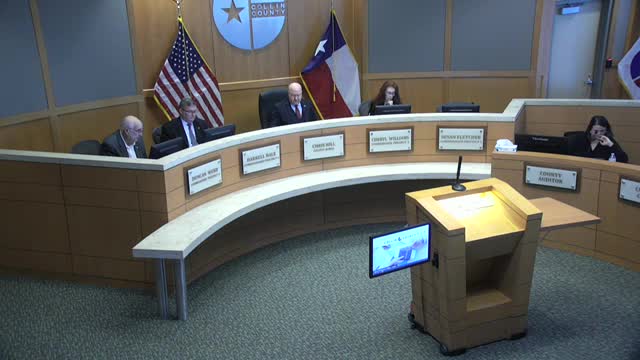 Commissioners authorize documentation to acquire right‑of‑way for FM 546/Merrick Lane phase 1