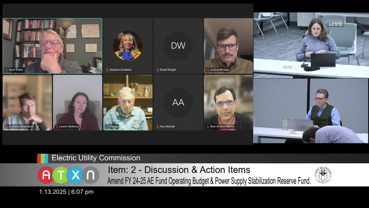 Austin Energy committee approves $30 million transfer to power supply stabilization reserve