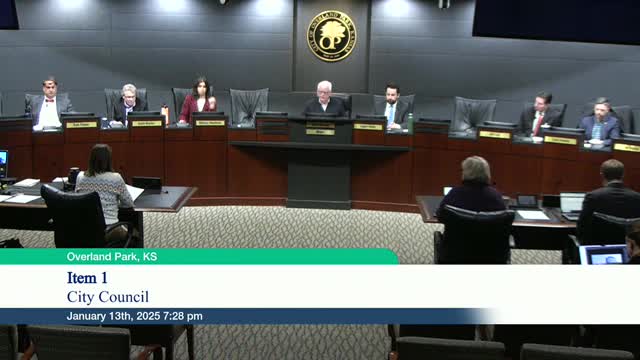 Overland Park council approves CDBG 2025–2029 consolidated plan and 2025 annual action plan