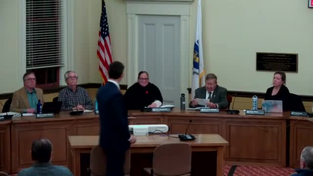 State Rep. Simon Cataldo briefs Acton Select Board on state aid, housing, transportation and transparency bills