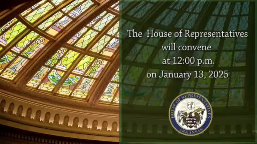 Brian S. Evans elected speaker as Arkansas House convenes for 90th General Assembly