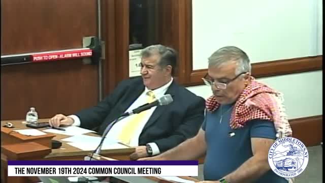 Middletown resident calls for ceasefire resolution amid reflections on Palestinian coexistence