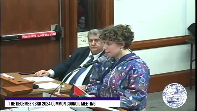 Middletown residents urge city council to pass ceasefire resolution amid Gaza conflict