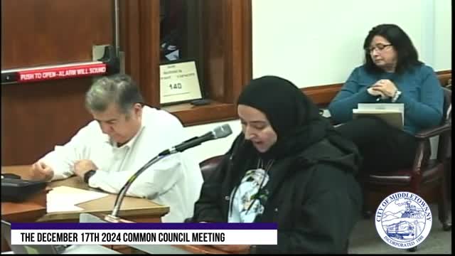 Middletown council faces heated debate over Gaza ceasefire and local humanitarian efforts