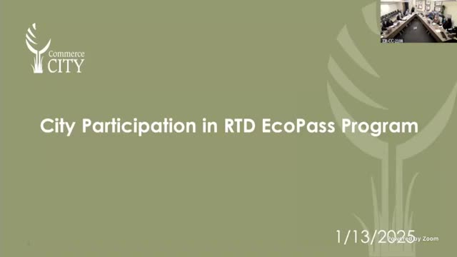 Commerce City to buy RTD EcoPasses for roughly 1,100 employees; staff to pursue microtransit and neighborhood passes