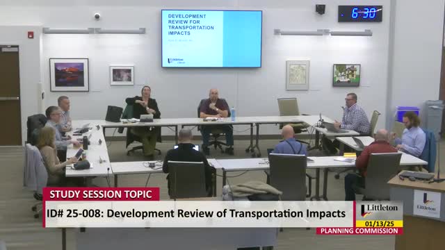 Planning commission reviews transportation development-review process and 700 West Mineral mitigation plan