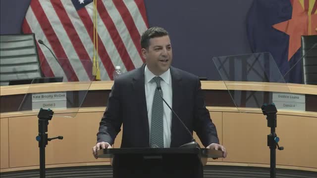 Maricopa County's first Latino chairman pledges prosperity and safety in inaugural address