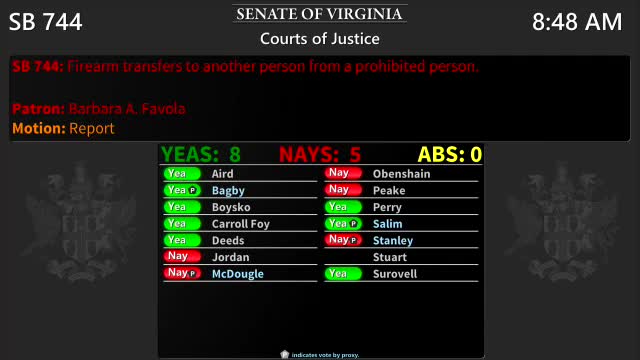 Votes at a glance: key outcomes from the Senate Courts of Justice Committee meeting