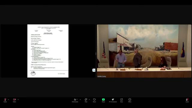 Moffat County commissioners approve consent agenda, appoint volunteers and release final airport payment