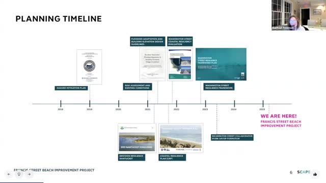 Nantucket work group previews two concepts for Francis Street Beach to address near‑term tidal flooding