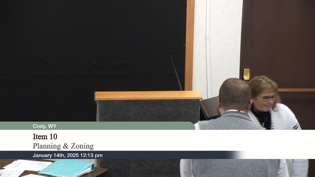 Cody planning board gets refresher on zoning authority, public‑records and conflict rules; officers elected