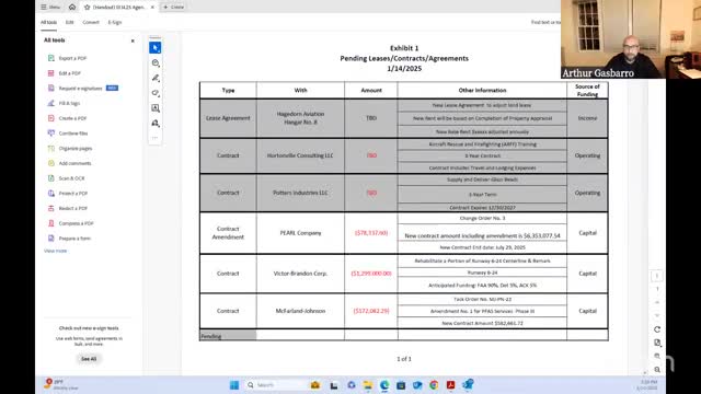 Commission approves change order, runway rehab contract and expanded PFAS task order