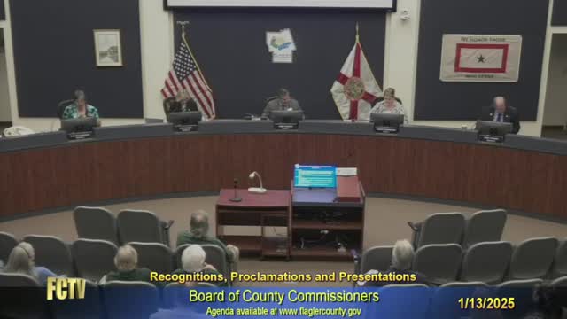 Votes at a glance: proclamations, consent items and appointments at Flagler County commission meeting (Jan. 13, 2025)