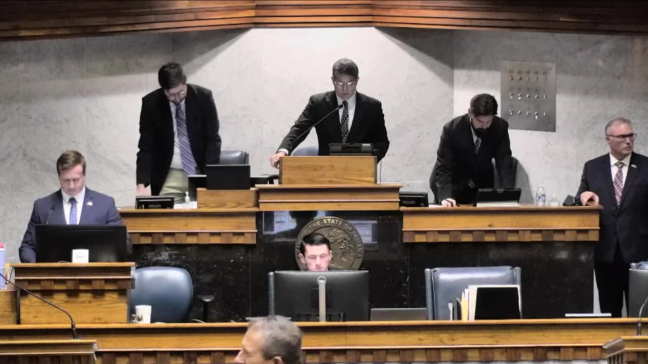 Senate reads bill file lists, reassigns SB 235 and adopts committee report