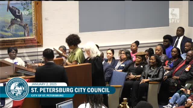 Corey Givens sworn in as youngest council member in St. Petersburg history