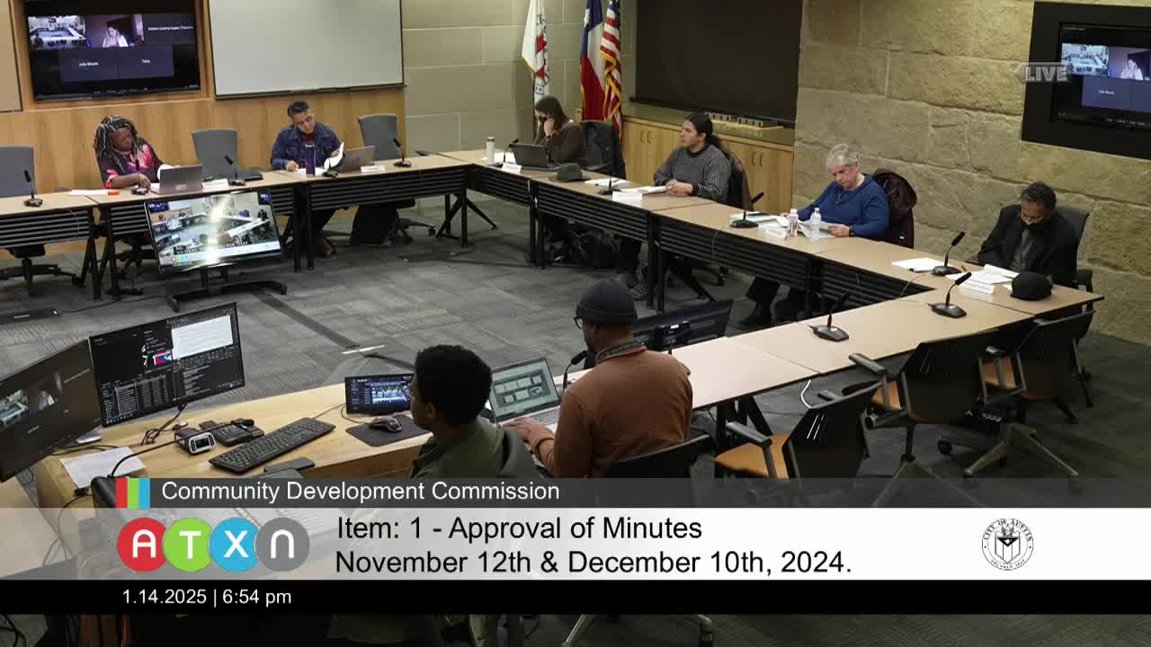 Votes at a glance: Commission approves minutes for Nov. 12 and Dec. 10, 2024