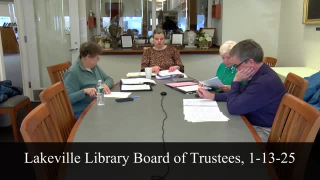Trustees approve FY26 budget submission; director to note water bill anomaly in cover letter