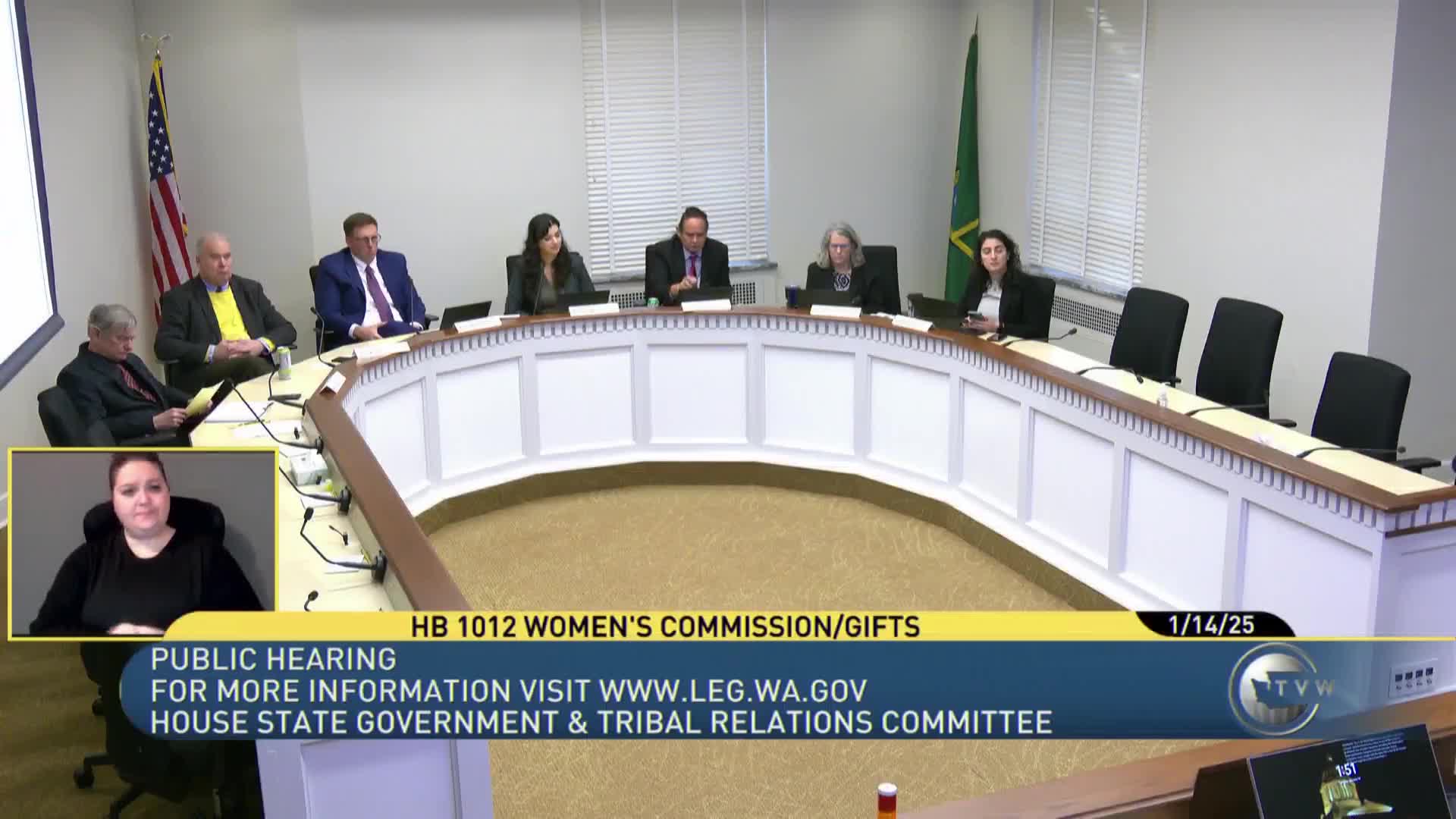 Hearings on bill let Washington State Women’s Commission solicit gifts and sponsorships
