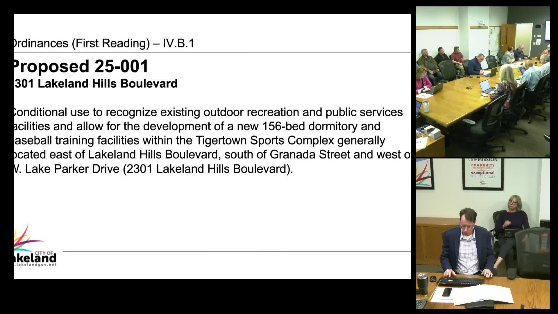 Commission reviews Tigertown conditional-use package including new 156-bed dormitory and training facilities