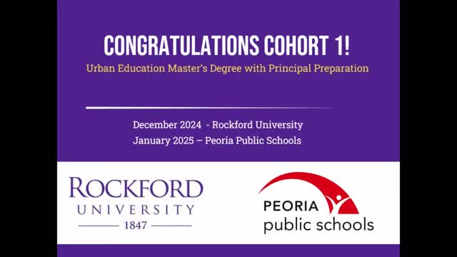 District celebrates Rockford cohort graduates, Knoxville midyear graduates; justice advocates recognized for outreach