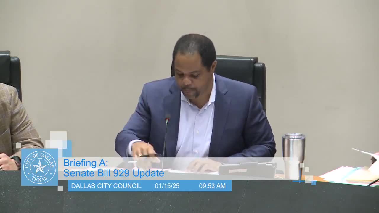 Dallas briefed on Texas Senate Bill 929 changes that limit city�s authority over nonconforming uses