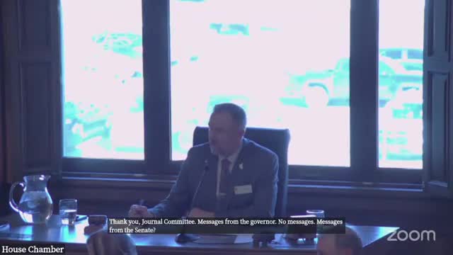 Wyoming House holds first readings for 13 bills, accepts two committee "do pass" reports and adjourns