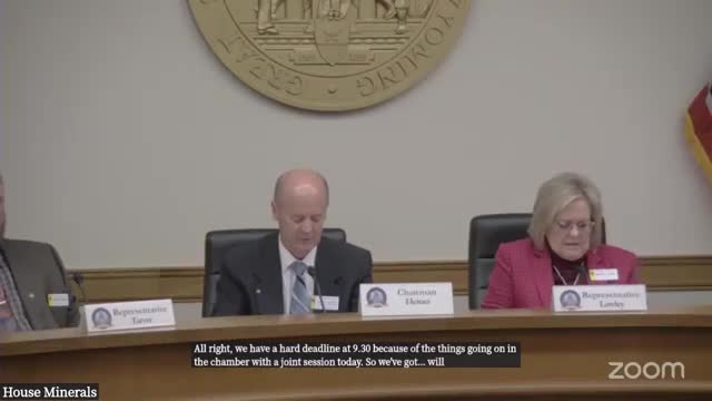 Committee tables debate on bill that would require on‑site disposal of decommissioned wind blades