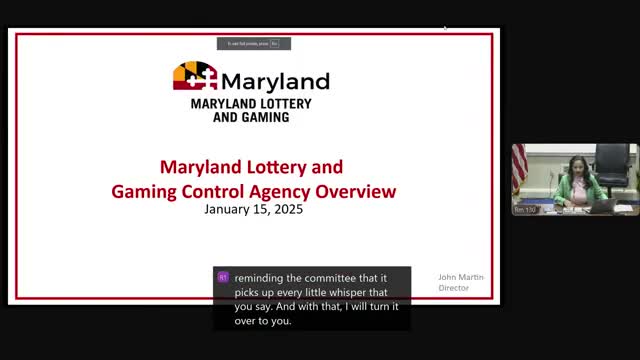 Maryland Lottery reports $2.7 billion in fiscal 2024 sales; agency outlines major contracts and responsible-gaming programs