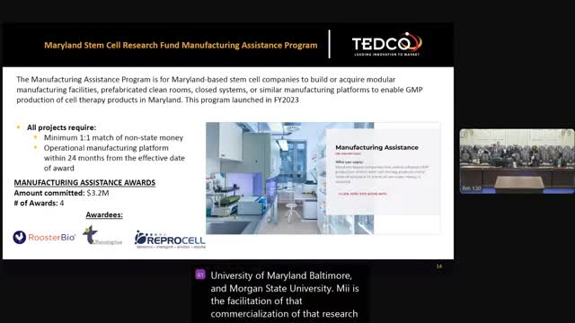 Maryland Innovation Initiative plans Baltimore Innovation Initiative to extend commercialization supports to 20 institutions