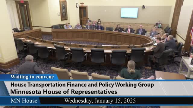 House transportation work group hears highway and transit finance overview; Chamber calls for diversified funding