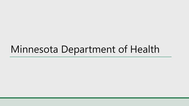 Staff briefs committee on Minnesota Department of Health budget, programs and public-health responsibilities