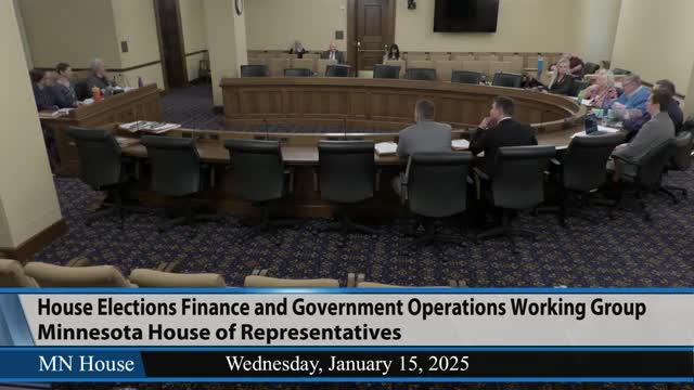 House Elections, Finance and Government Operations committee holds orientation; staff outline elections funding, government-operations scope