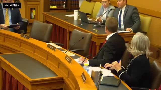 Legislative Research staff introduce agency assignments to Senate Ways and Means committee