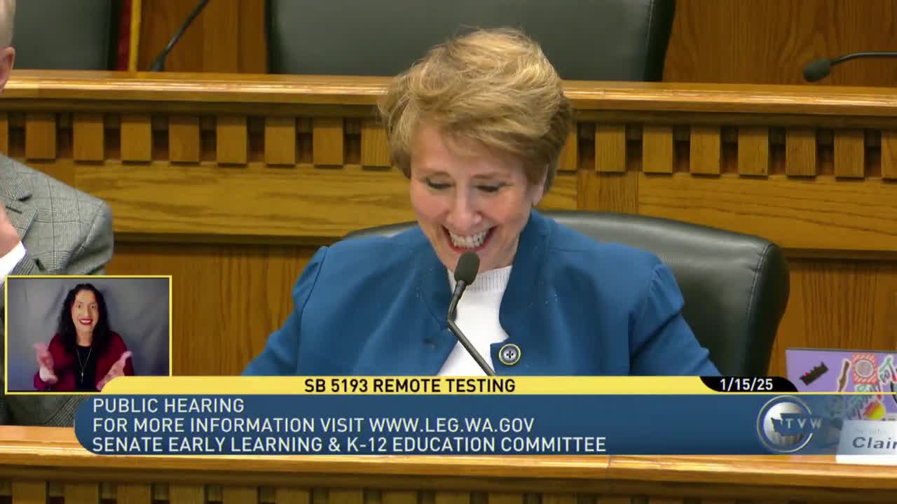 Committee considers bill to allow remote administration of statewide assessments for online students