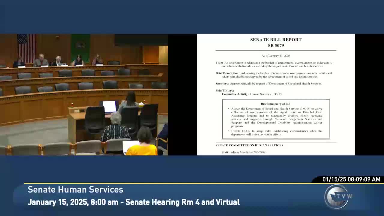 Bill would let DSHS waive small unintentional overpayments for older adults and people with disabilities