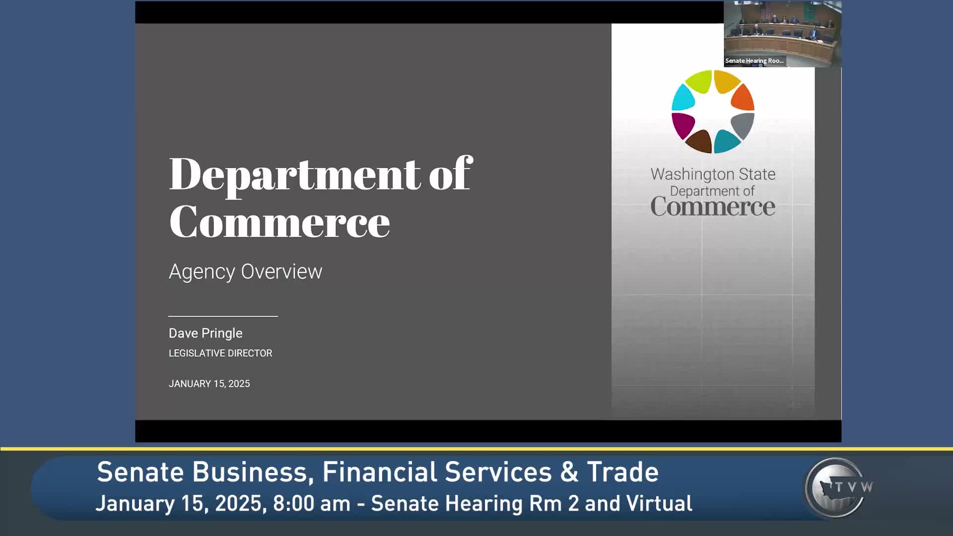 Commerce presents broad plan on housing, clean energy and broadband funding