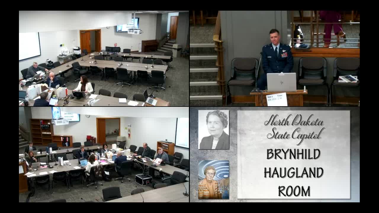 House panel hears overview of House Bill 1016, Adjutant General budget; requests for infrastructure, insurance, training presented