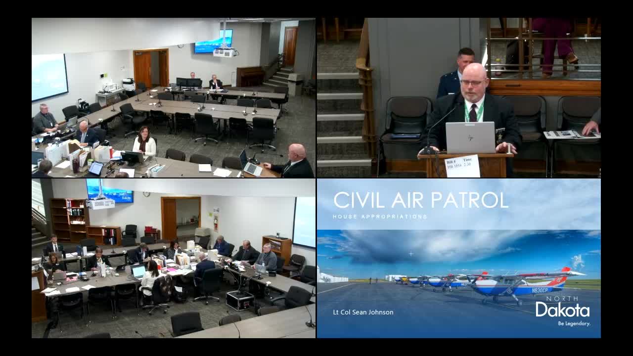 Civil Air Patrol asks for radios and operational support; describes cadet and emergency‑services roles