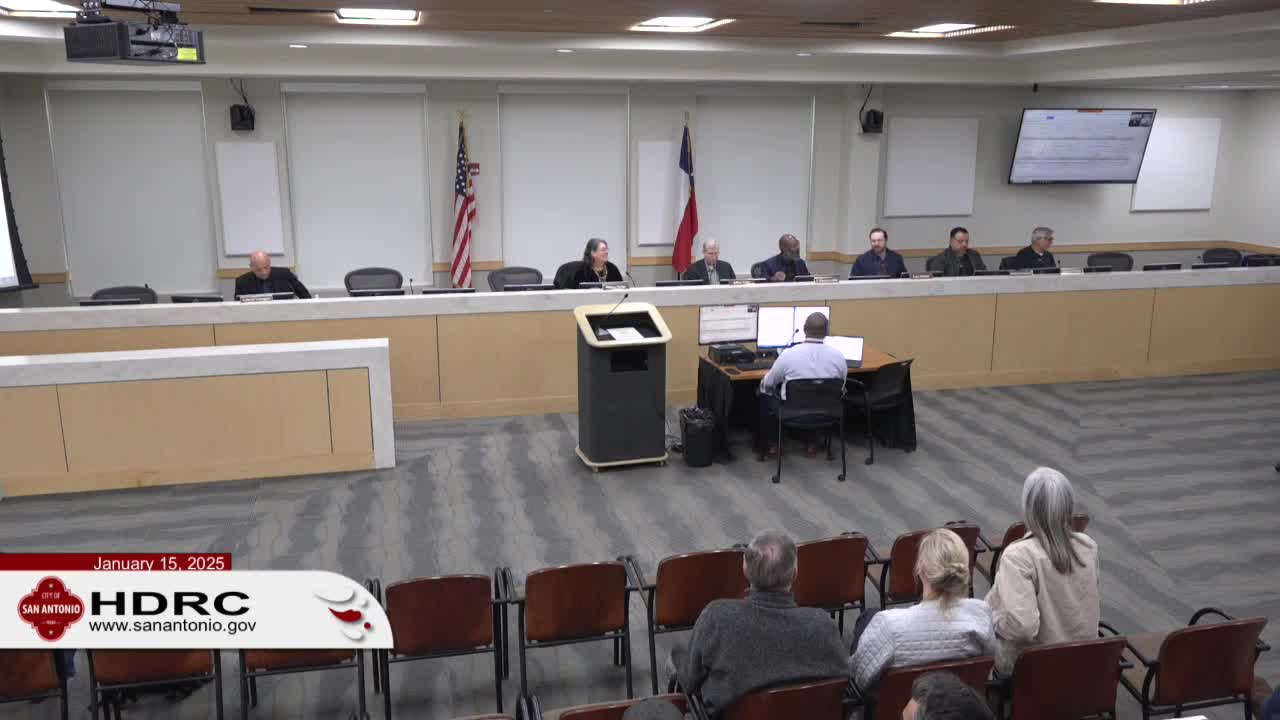 Votes at a glance: San Antonio Historic Preservation Commission, Jan. 15, 2025