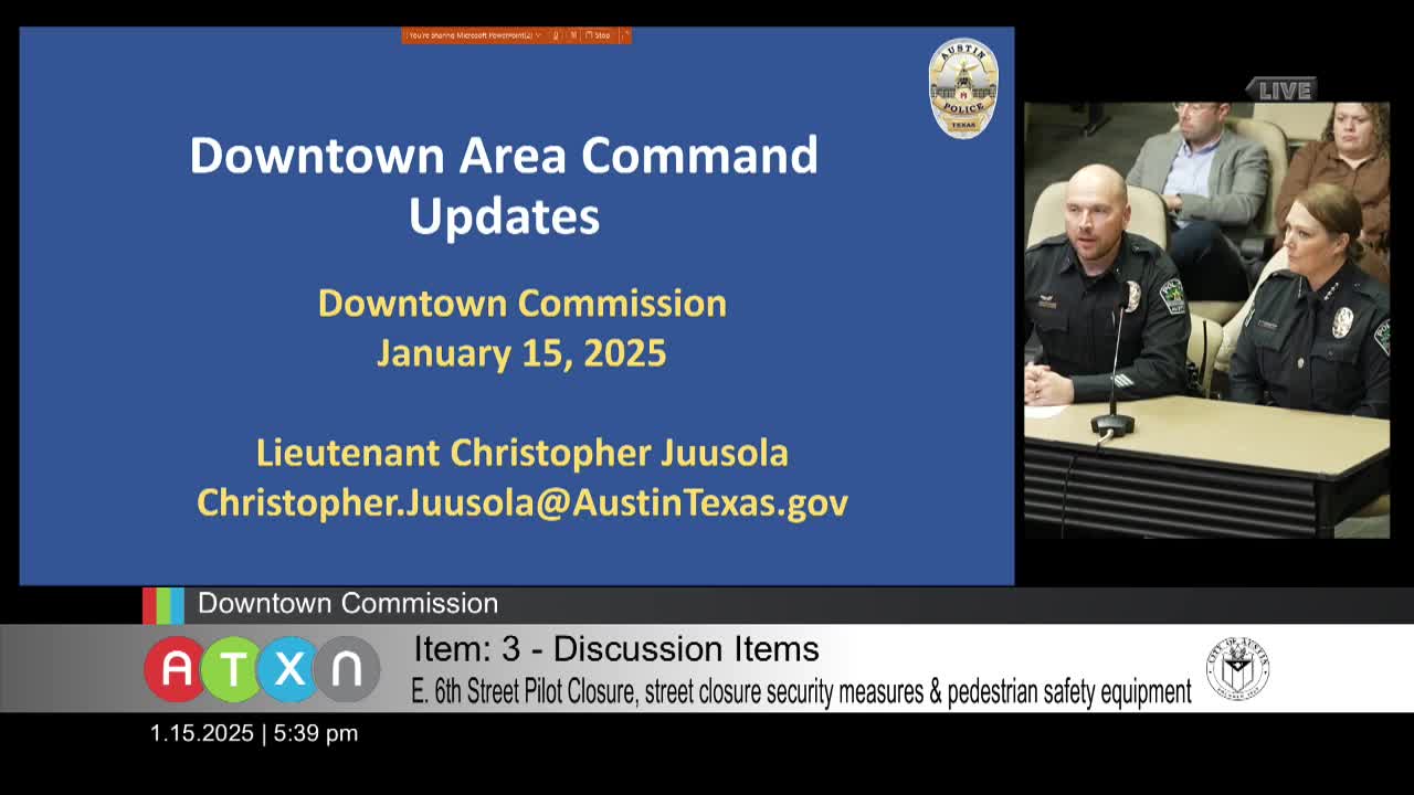 Austin Commission secures funding for pedestrian safety barricades following recent threats