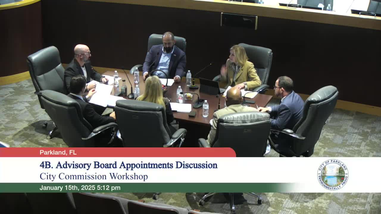 Parkland commissioners assemble slates for planning, parks and community advisory boards