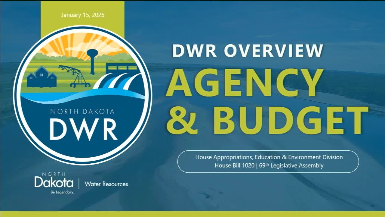 Department of Water Resources outlines funding gaps, FTE requests and project priorities in hearing on House Bill 1020